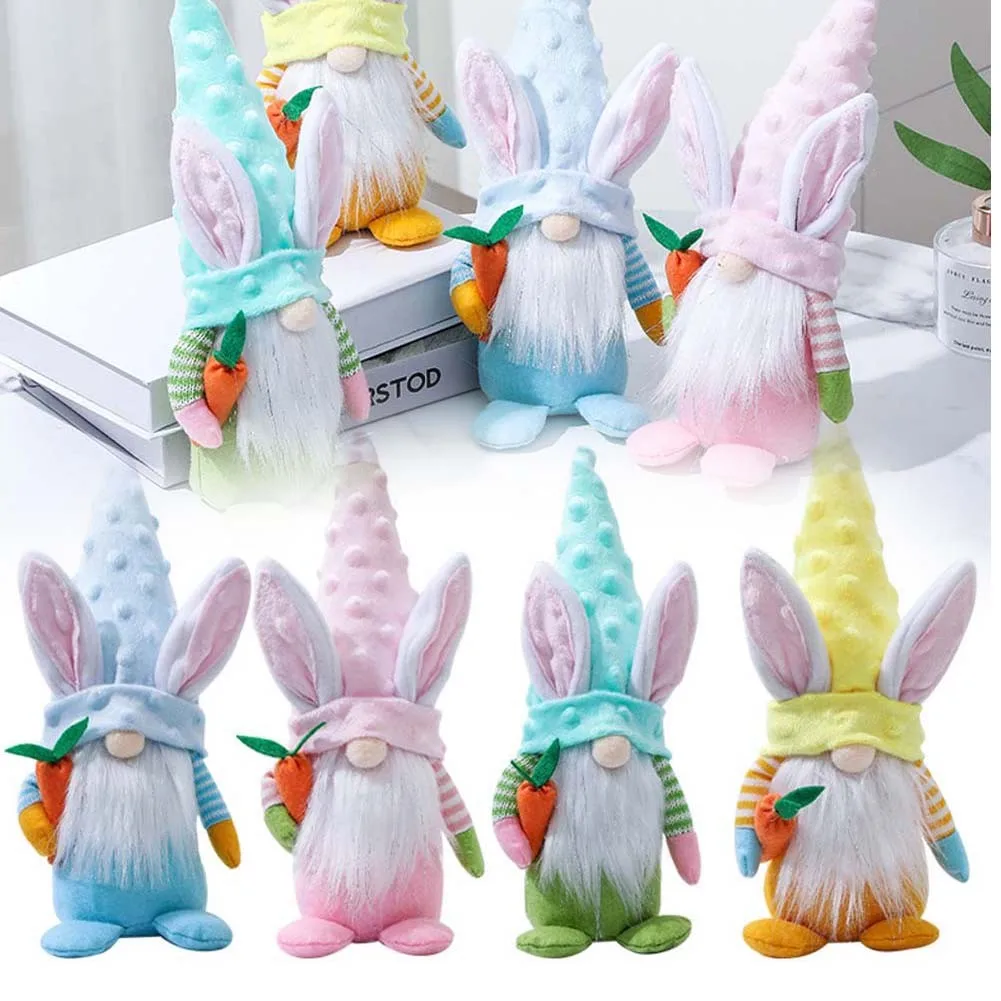 

Easter Bunny Gnomes Decoration Nordic Gnome Bunny Rabbit Home Decdors Plush Toys Doll Ornaments Kids Gifts Holiday Decorations