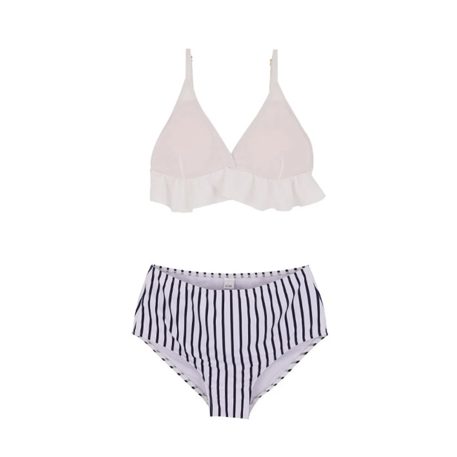 

Swimsuit Fashion Sexy Women's Bikini Floral Print Split Swimwears Tankinis Set women's beach swimming trunks