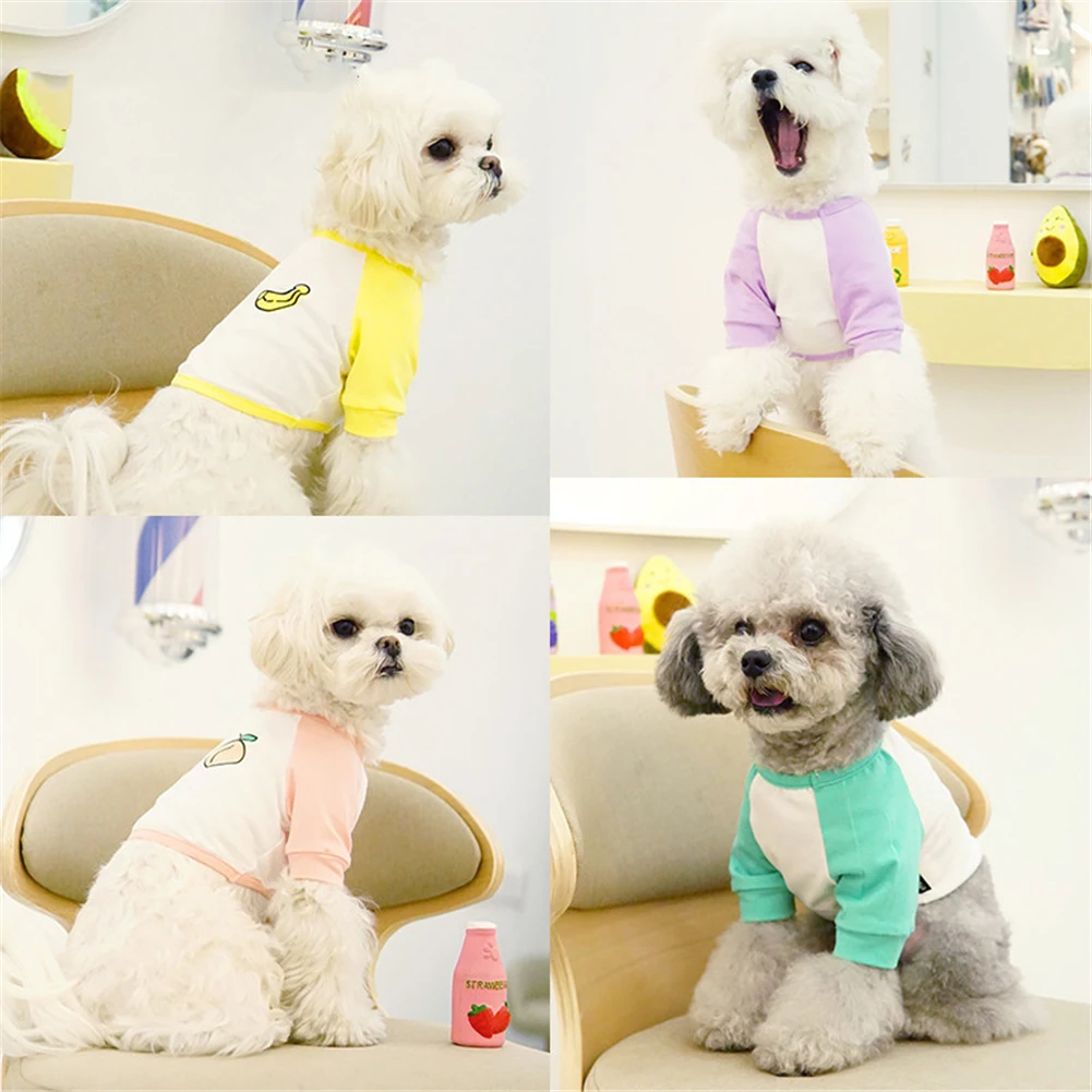 

Fashion Cartoon Dog Clothes All Season Pets Outfits Cool Clothing for Small Dogs Soft Puppy T-shirt Chihuahua Pomeranian Vest