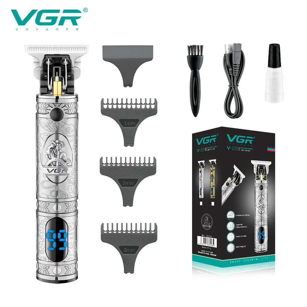 VGR T9 Hair Trimmer Rechargeable Hair Cutting Machine Cordle