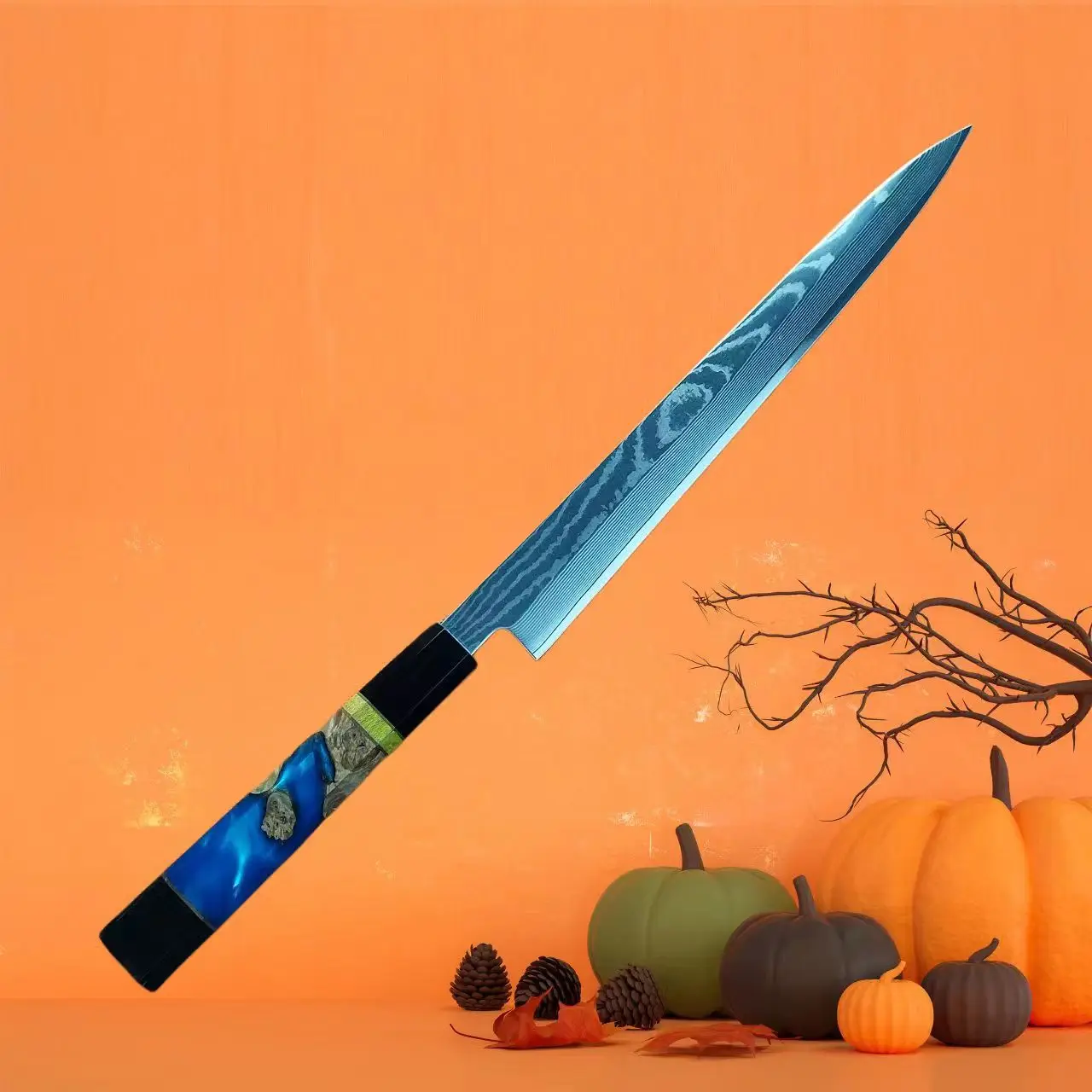 

Нож сашими из дамасской стали, 10/11/12 дюймов, VG10