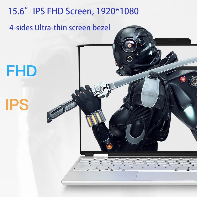 Дешевый офисный ноутбук 15 6 дюйма J4125 Intel Quad Core 12 Гб DDR4 ТБ SSD IPS FHD экран камера