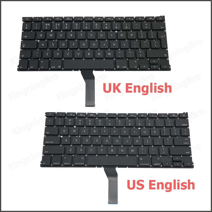 Новая клавиатура A1369 для замены в MacBook Air 13" A1466 US UK Spain French Russian German Hungary 2011-2017 и выше.