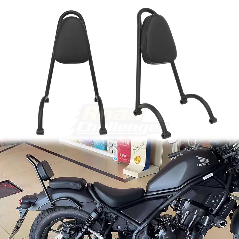 

Black Motorcycle Rear Passenger Backrest Sissy Bar For Honda REBEL CM CMX 300 500 CMX500 CMX300 2017-2021
