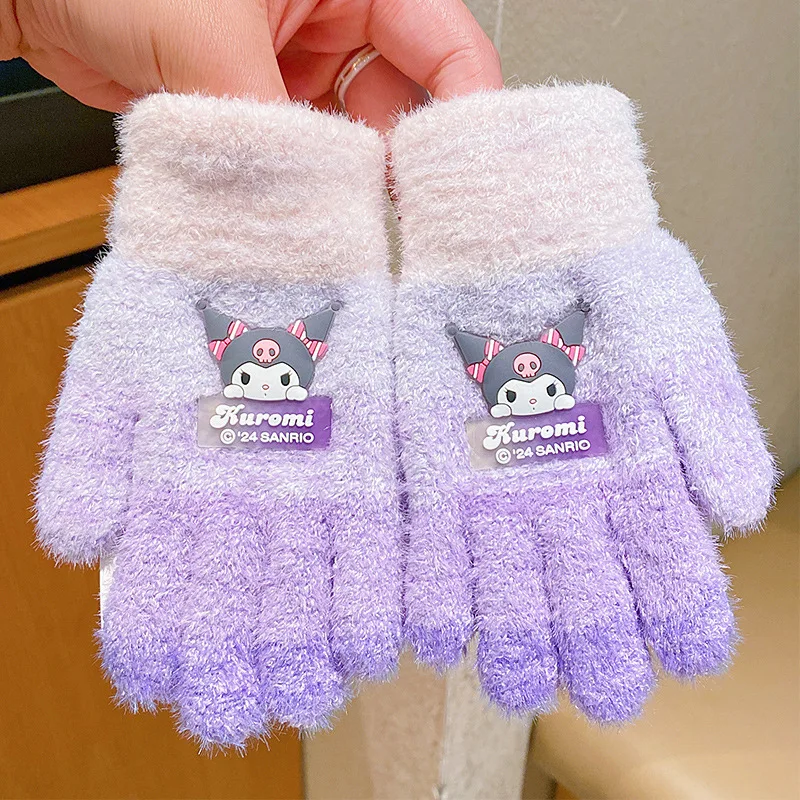 Kawaii мультфильм аниме Sanrio Cinnamoroll My Melody перчатки детские ветрозащитные теплые