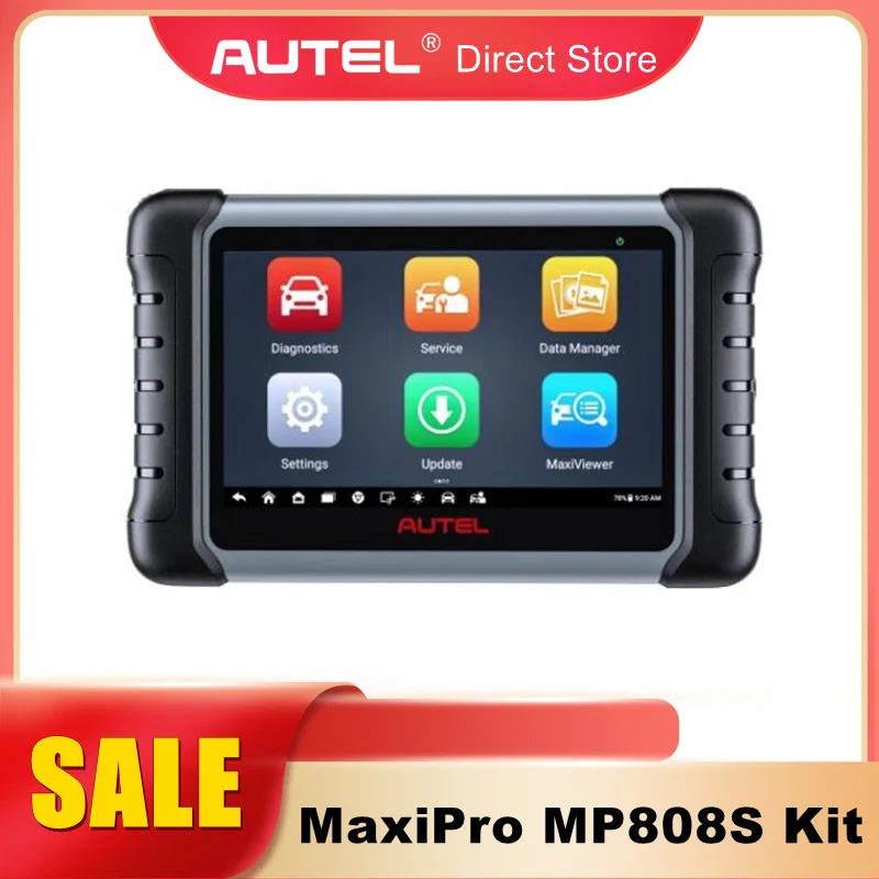 Autel MaxiPRO MP808S комплект всенаправленного инструмента сканирования с полными адаптерами OBD1 Новинка добавить FCA автоаут может работать с MaxiVideo MV108