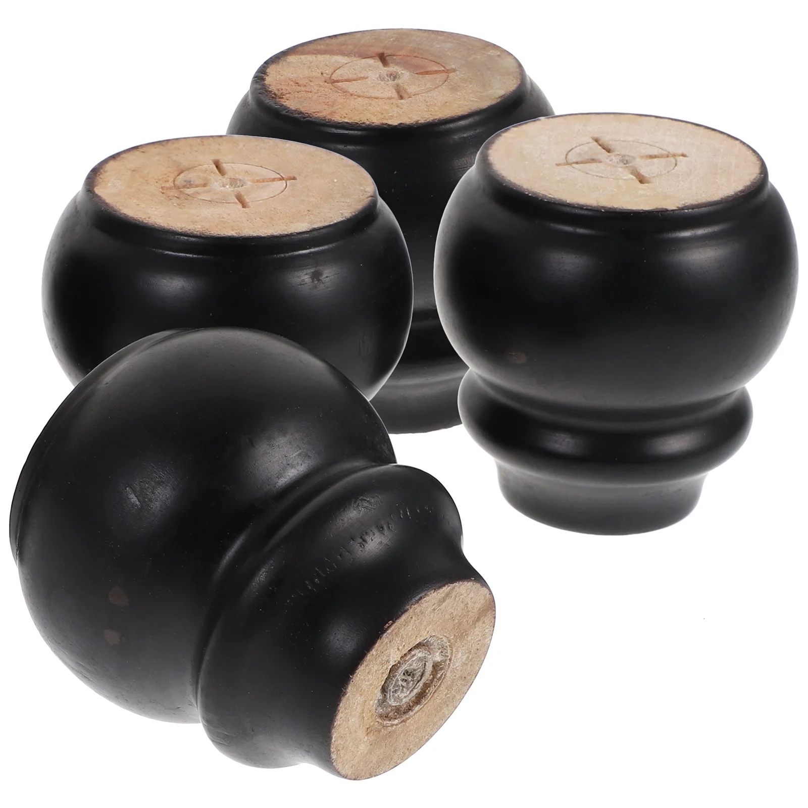 

Legs Replacement Wood Sofa Furniture Leg Set Armchair Table Coffee Accessories Bun Feet Couch Desk Century Mid For