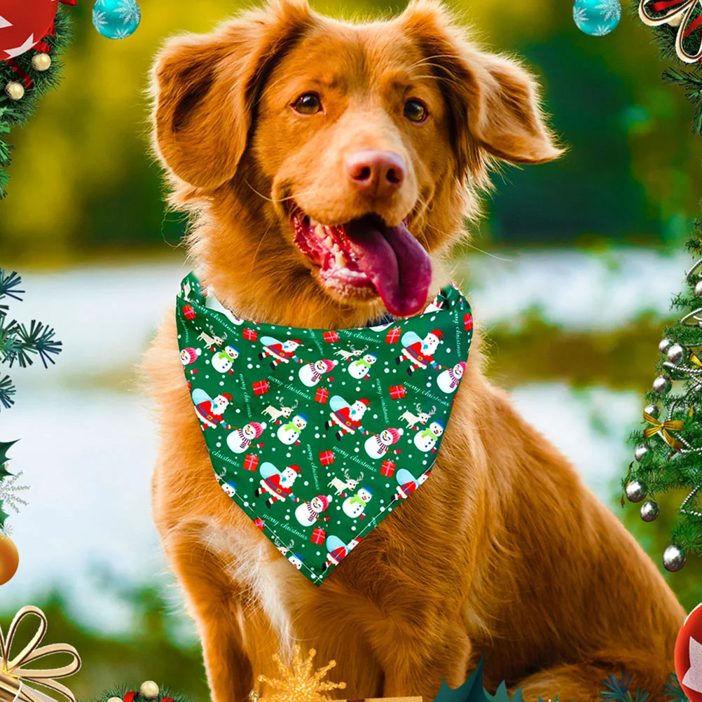 6 шт. треугольное полотенце для домашних животных банданы собак шарф нагрудник