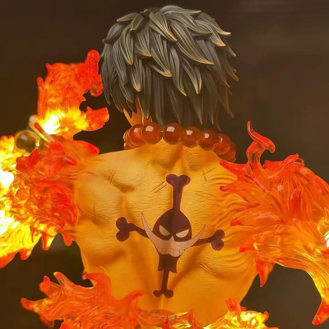 Фото Фигурка аниме-персонажа Портгас Д. Эйс из One Piece, 13 см/5,12 дюйма, со светодиодной подсветкой, коллекционная модель из ПВХ, игрушка, подарок №2