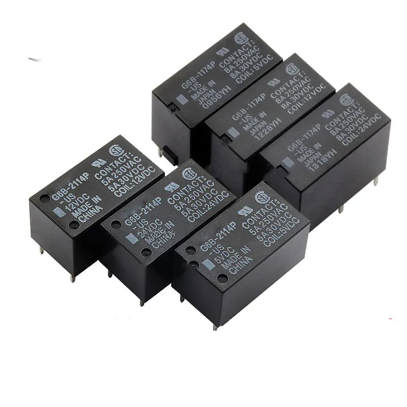 Новое оригинальное реле 10 шт. G6B-1114P 1174P 2214P 2114P-US-24VDC DC5V 12V