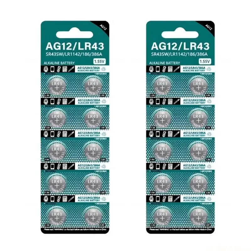 Фото E56B AG12/LR43 батарейки-таблетки SR43SW LR1142 186 386A батарейки-таблетки для игрушки с дистанционным управлением №4