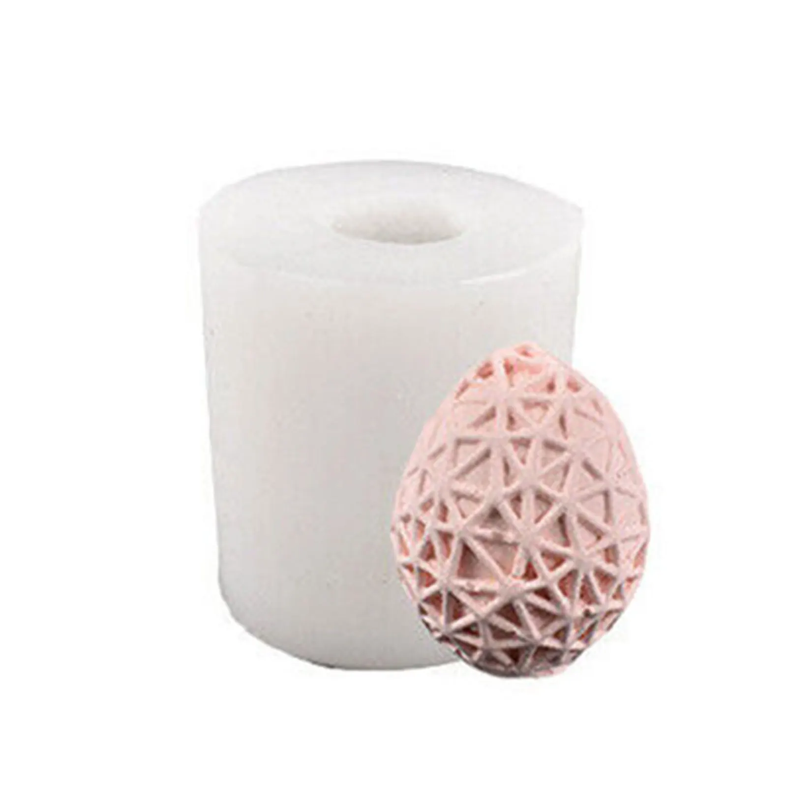 

Easter Eggs Silicone Candle Mold 3D Lace Decor DIY Mold Flower Ball Candle Frangipani Handmade Home Decor Gifts