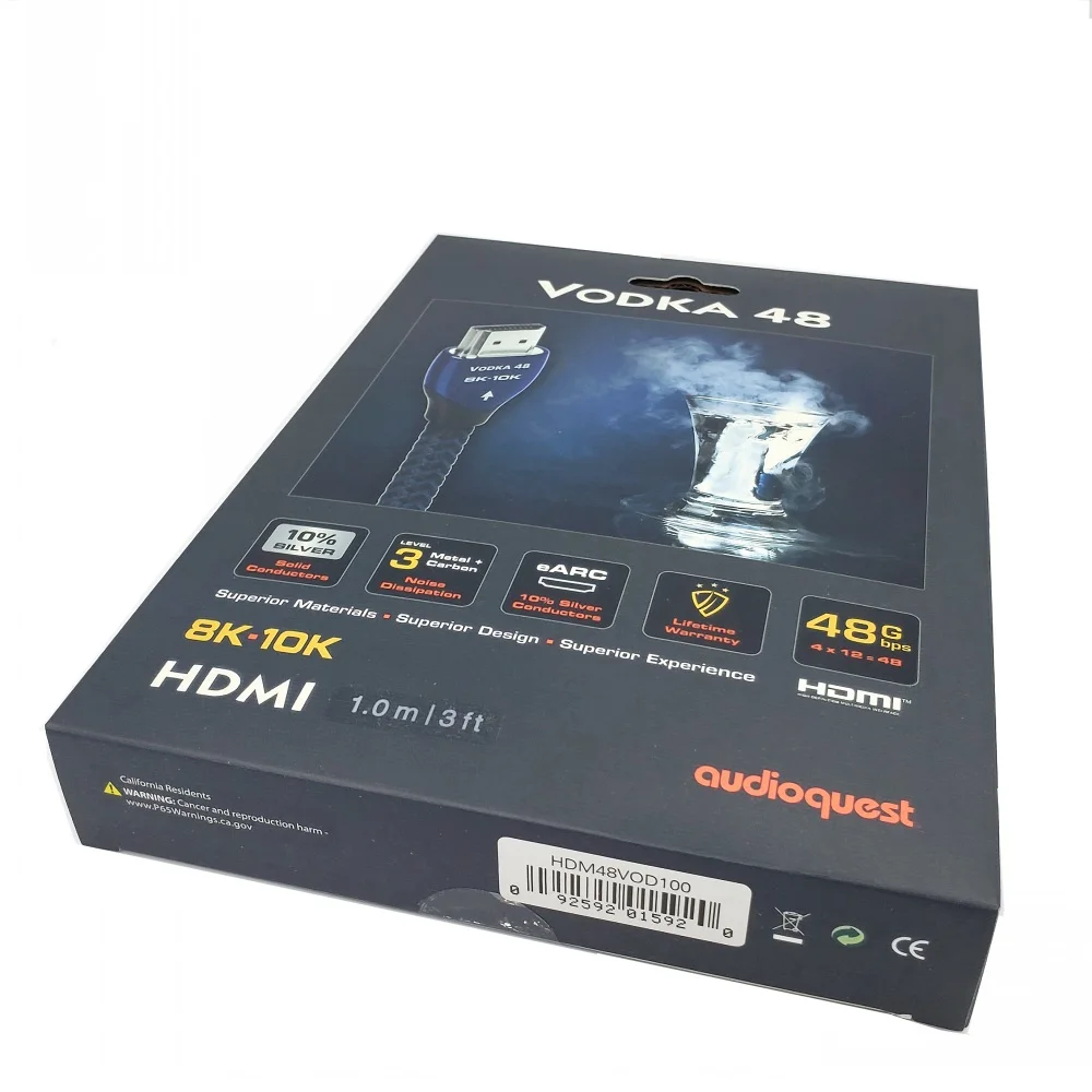 Hi-Fi водка HDMI-совместимый кабель плазменное видео AV TV кабель 3D и 8K Ultra HD 2160P оригинальная коробка