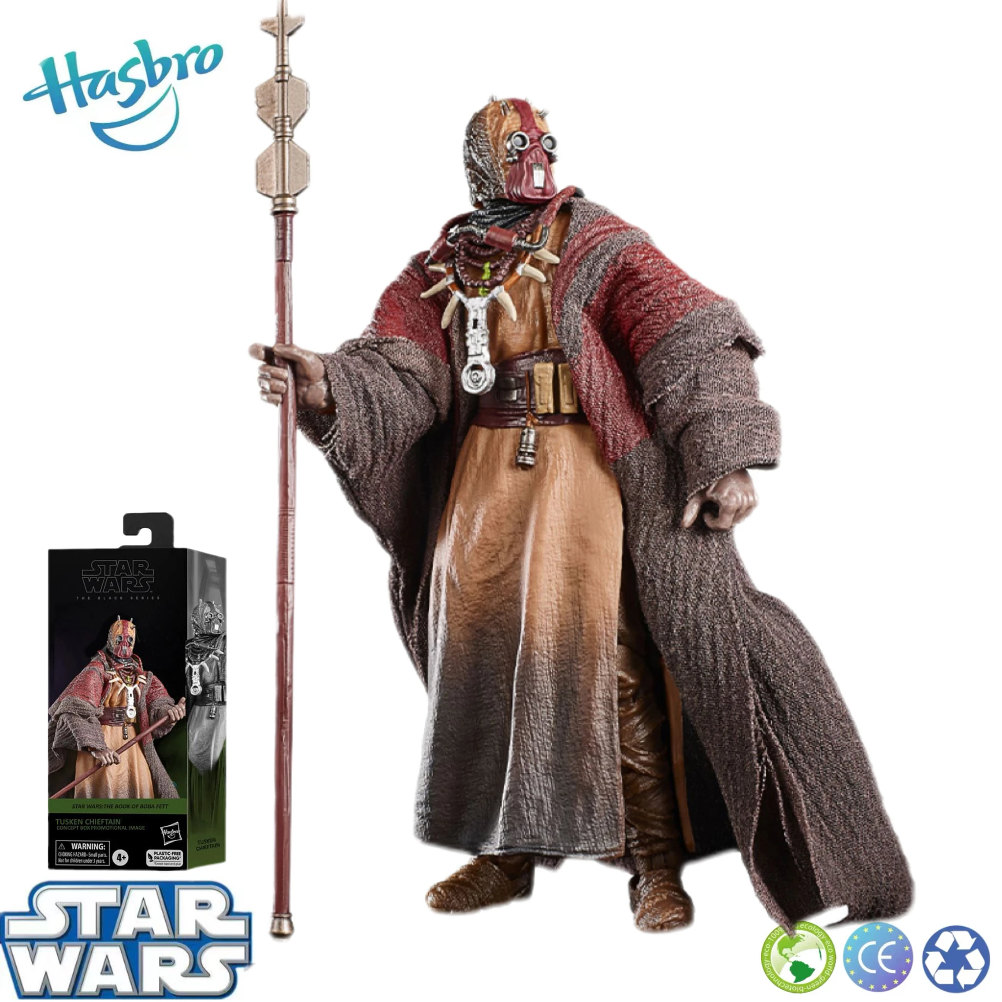 

Hasbro Star Wars The Black Series The Book of Boba Fett Tusken Chieftain 6-Inch (15Cm) Action Figure F9984 Collectible Gifts