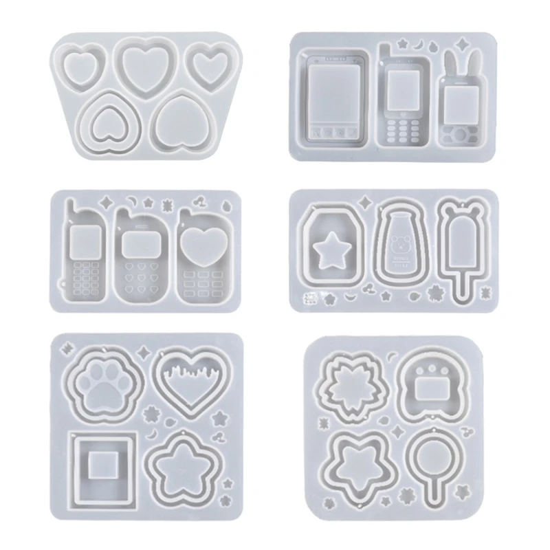 

Homemade Geometry Cat's Claw Phone Silicone Epoxy Resin Mold DIY Keychain Pendant Jewelry for Bag Decorations Craft