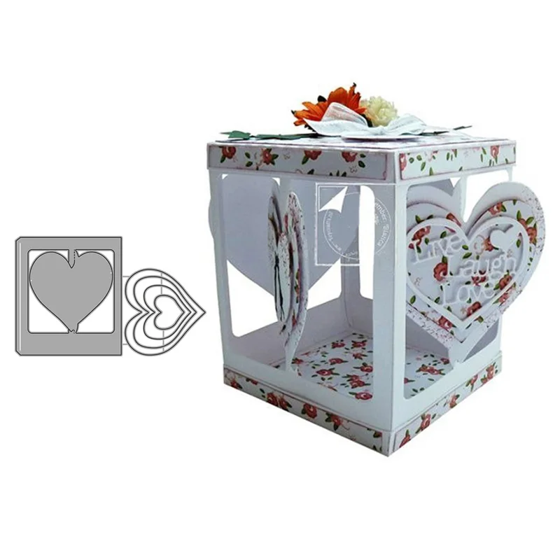 

2023 New Love Heart Metal Cutting Dies for Scrapbooking Handmade Mold Cut Stencil DIY Card Make Mould Model Craft Decoration
