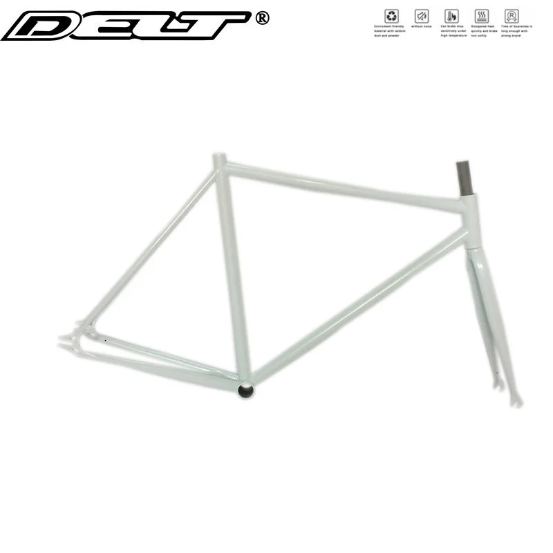 

Full Cr-Mo steel Fixed Gear Bike Frame 700C X 510MM 4130 Glossy Single Speed White Accessories