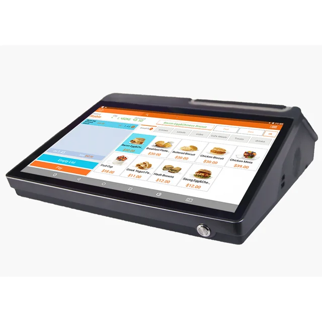 Фото 11,6-дюймовый/12,5-дюймовый сенсорный экран Android/Win POS-система Кассовый аппарат со встроенным LED8/VFD220 Кассовые счетчики принтеров 58/80 №3