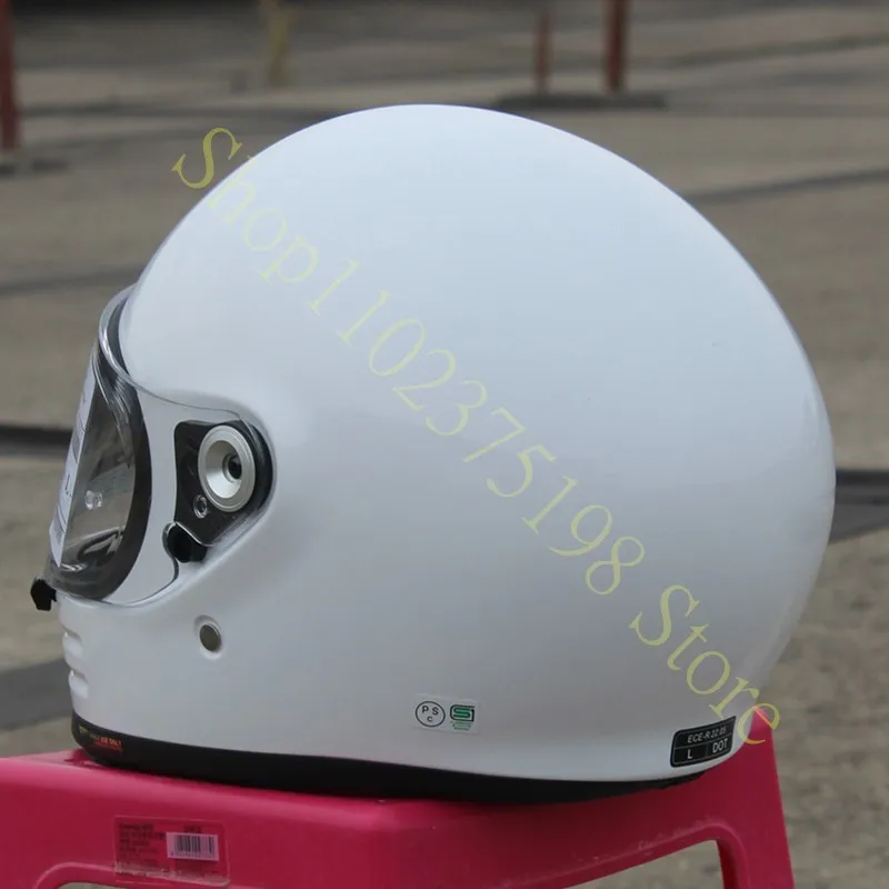 GLAMSTER Classic Retro Full Face Helmet For Harley Cruise Leisure Motorcycle and Road Racing Protective Marquez