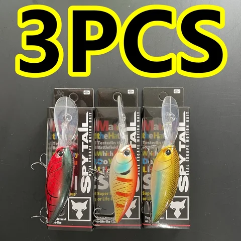 LURETV Same Style Deep Dive Fatty Float Mino 120F Sea Bass 3шт