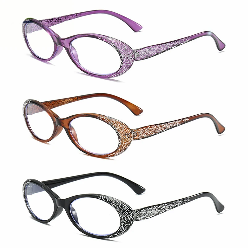 3 упаковки женские очки для чтения с голубыми глазами кролика