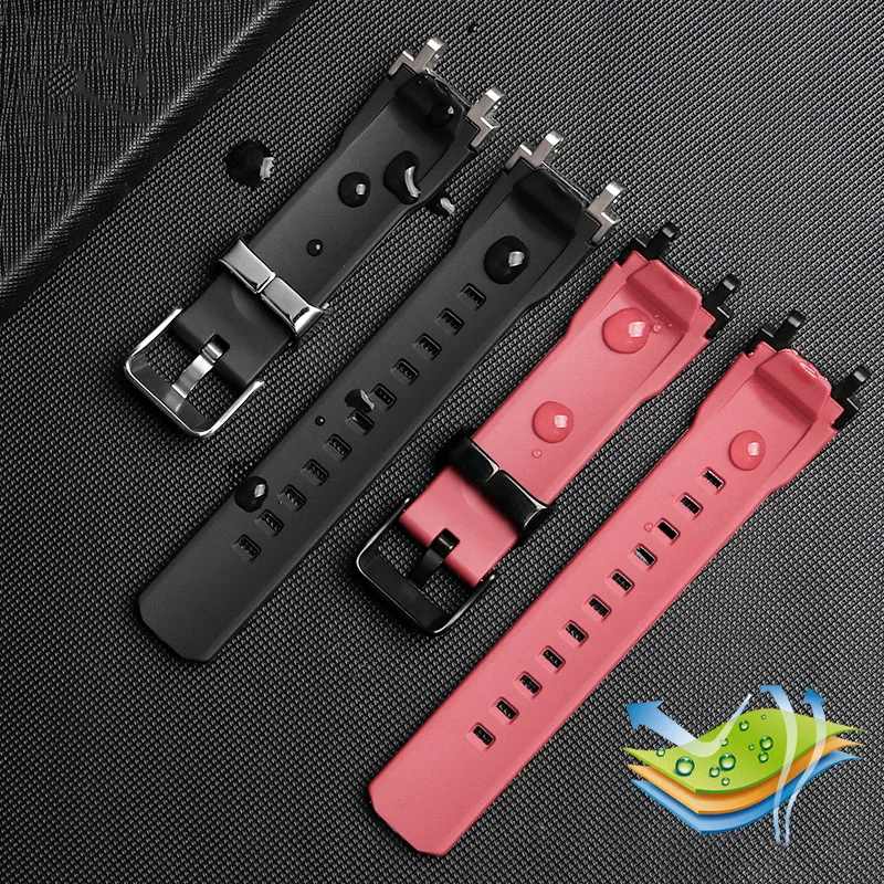 Rubber Watch Strap For Casio G-SHOCK MTG-B1000 G1000 MTGB1000 Fashion Durable Silicone watchband Concave port Men's Sports Strap