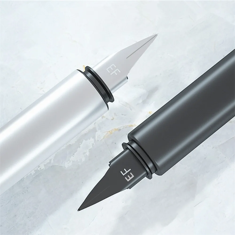 Ручка перьевая для деловых целей Jinhao 35 чёрного цвета для школы и офиса, канцелярские принадлежности, чернила для каллиграфии.