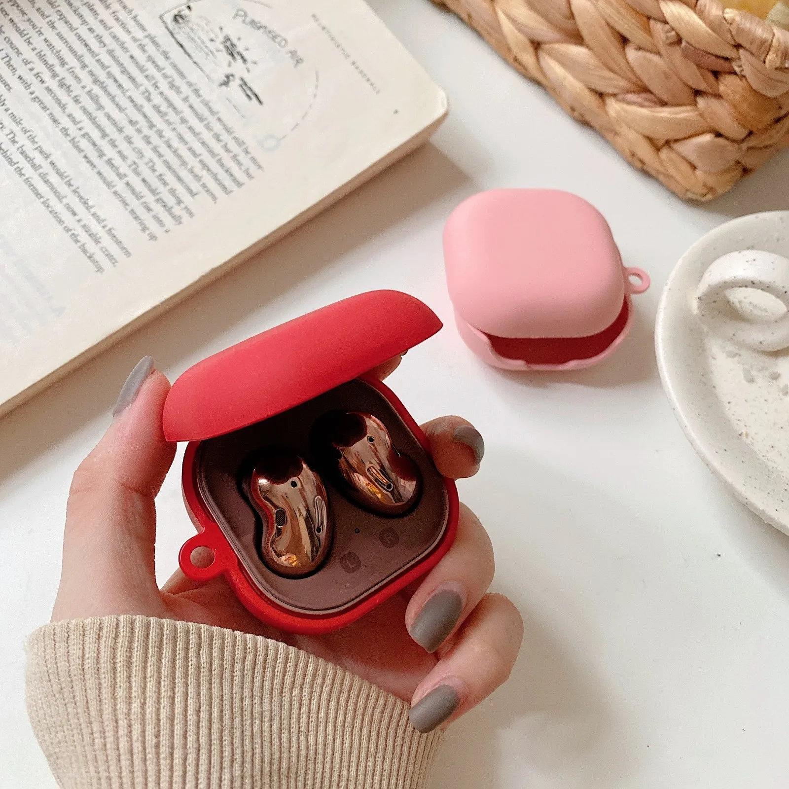 Чехол для Galaxy Buds Live 2 Pro FE художественный матовый чехол Samsung защитный жесткий