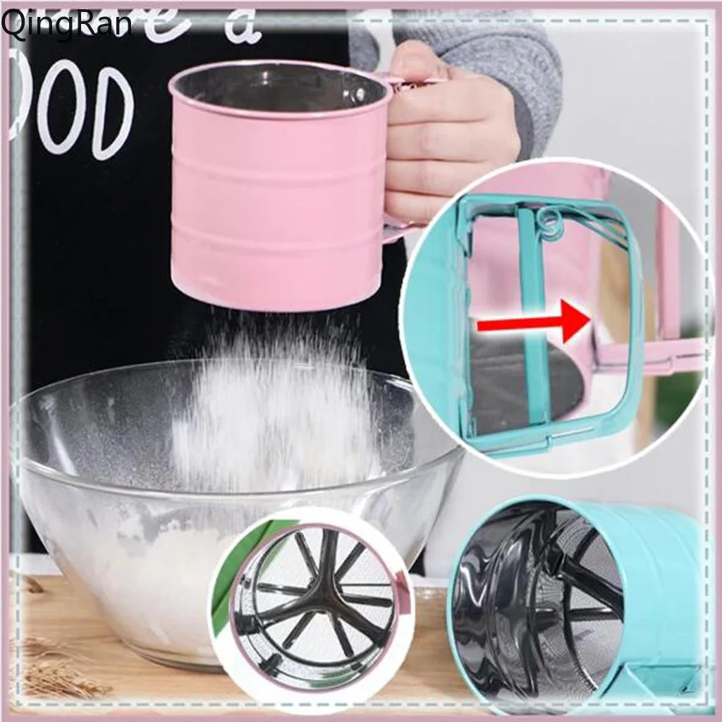 

Kitchen Tools Gadgets Specialty Baking Handheld Flour Sieve Home Flour Icing Sugar Strainer Cup Utensilios De Cocina Novedosos