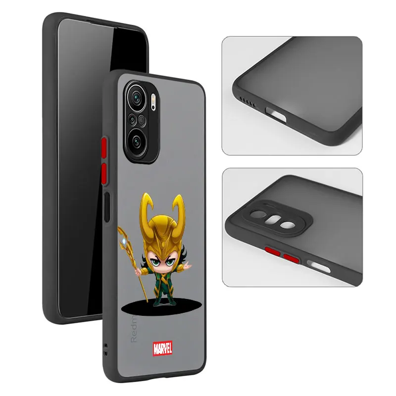 Для Redmi Note 9A 11S 8T 9S 11T 8 10S 11 10 9 Note10 9C Pro + 4G 11E 7 K40 5G официальный матовый Человек-паук Marvel
