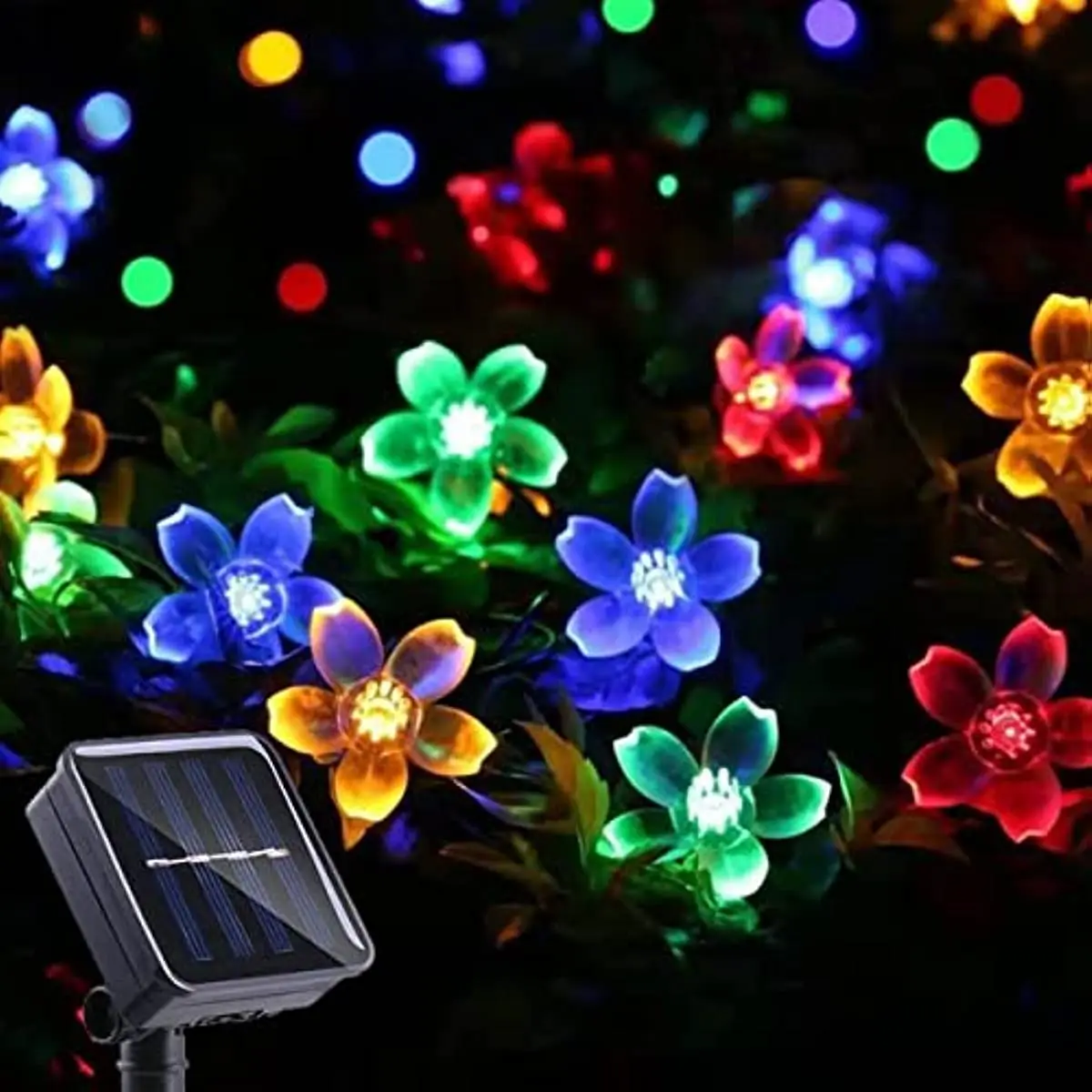 Solar String Flower Lights Outdoor Waterproof Fairy Light Decorations for Garden Yard Christmas Tree,Lawn,Patio,Party Decoration