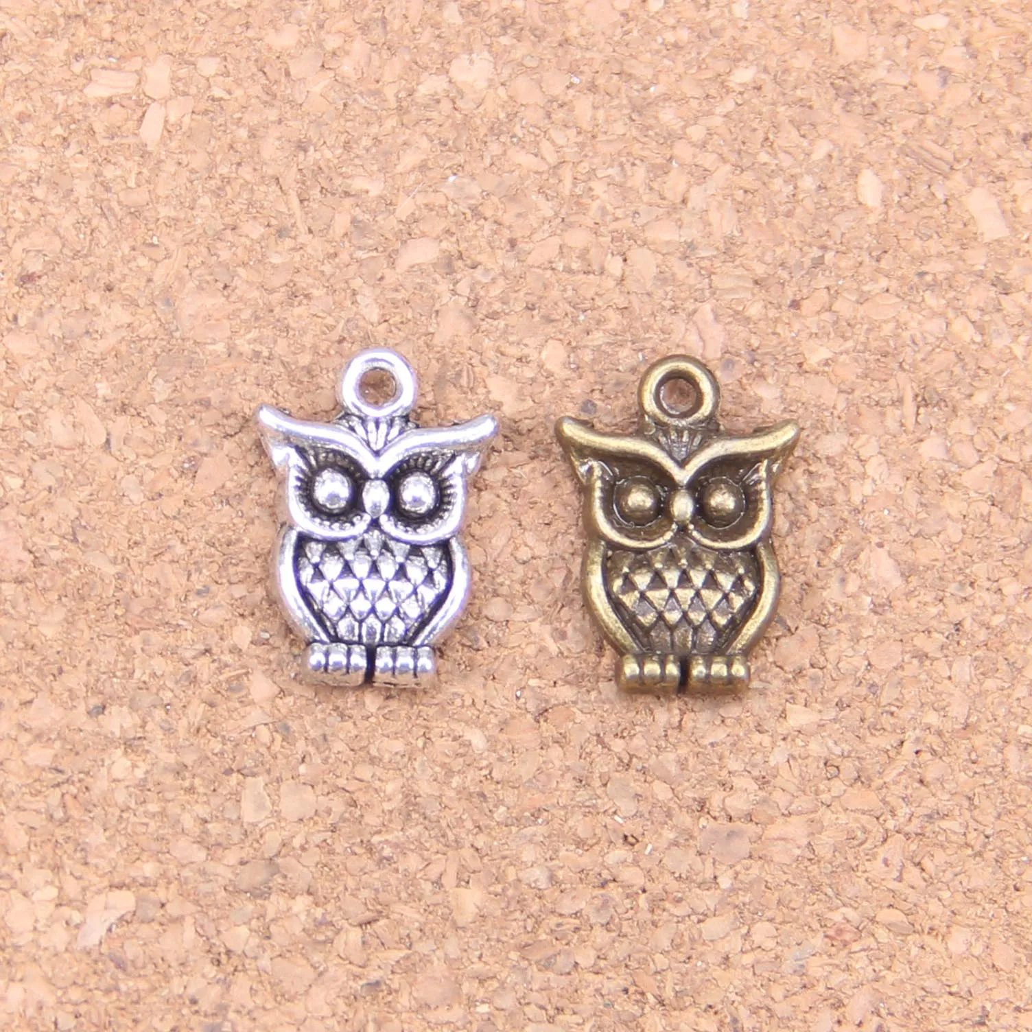 

86pcs Charms big eyes owl 16x12mm Antique Pendants,Vintage Tibetan Silver Jewelry,DIY for bracelet necklace