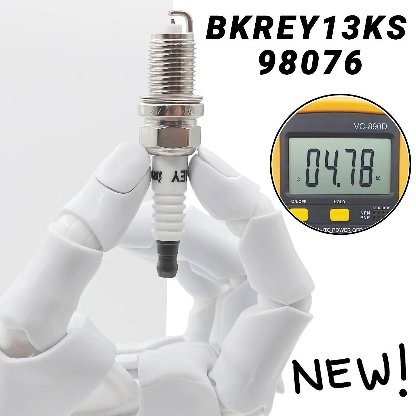 Фото 4/20 шт. 9807B-56A7W IZFR6K13 иридиевая свеча зажигания для Honda 2007-2013 Accord 2003-2007 CRV 2006 для BKREY13-KS 98076 9807B 56A7W №2