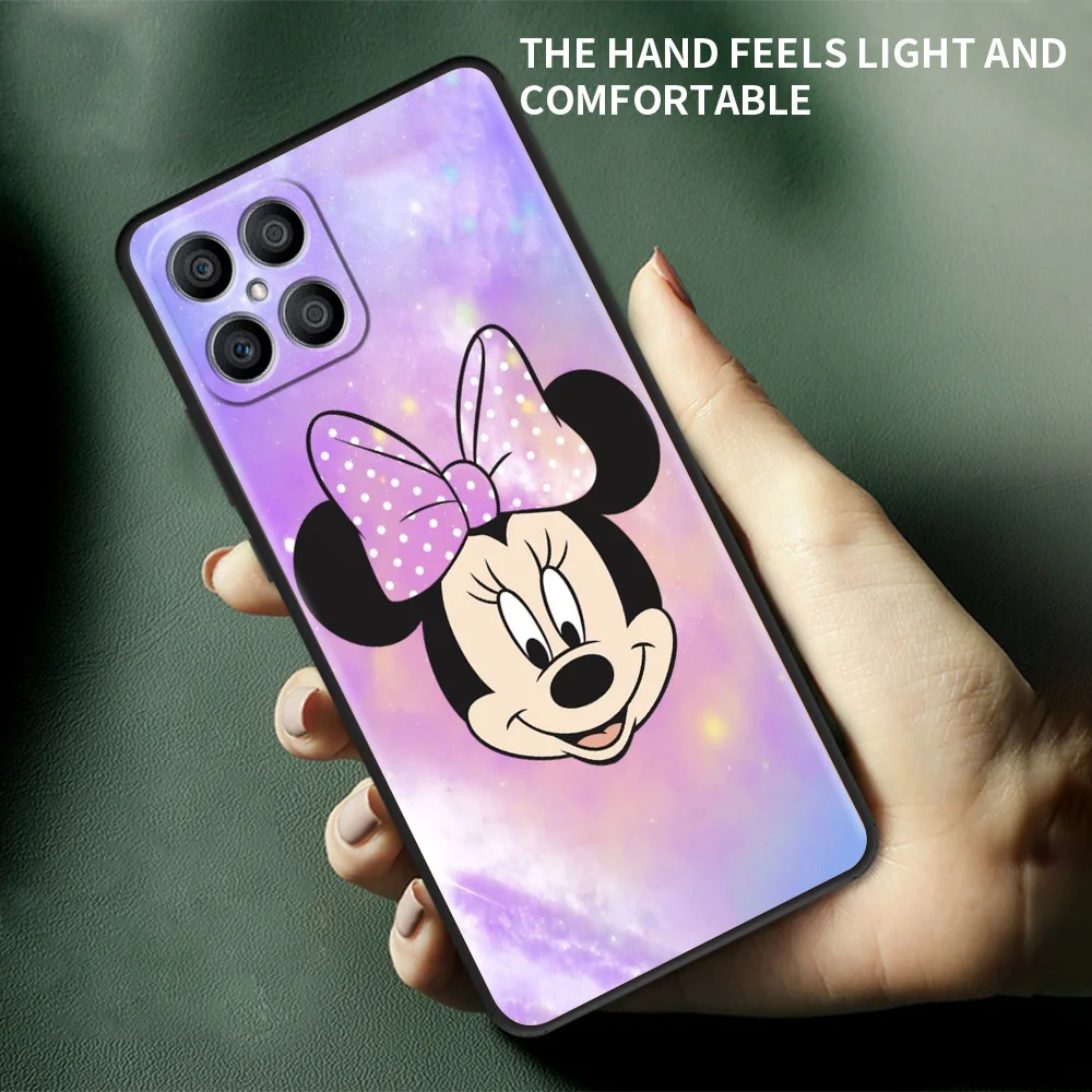 Чехол с мультяшным Микки Маусом для Huawei Honor X8 X9 P50 X7 50 20 8X Play 9A P40 P30 Lite P Smart 2021 черный
