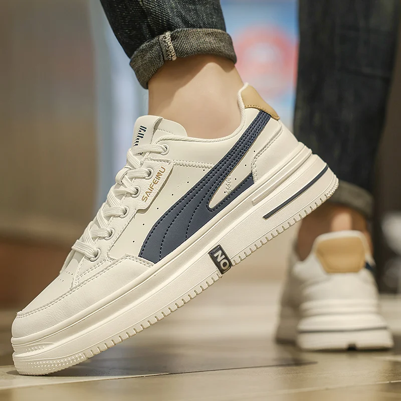 Белые мужские туфли весна 2024 новые модные корейские кроссовки