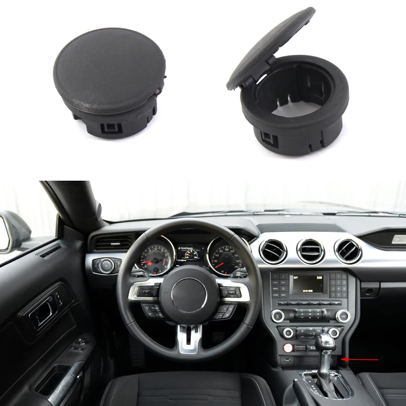 

For Ford Mustang Car Cigarette Lighter Plug Cover Sturdy Power Outlet Socket Dust Cover FR3Z19A487AB New Accessories 2015-2017