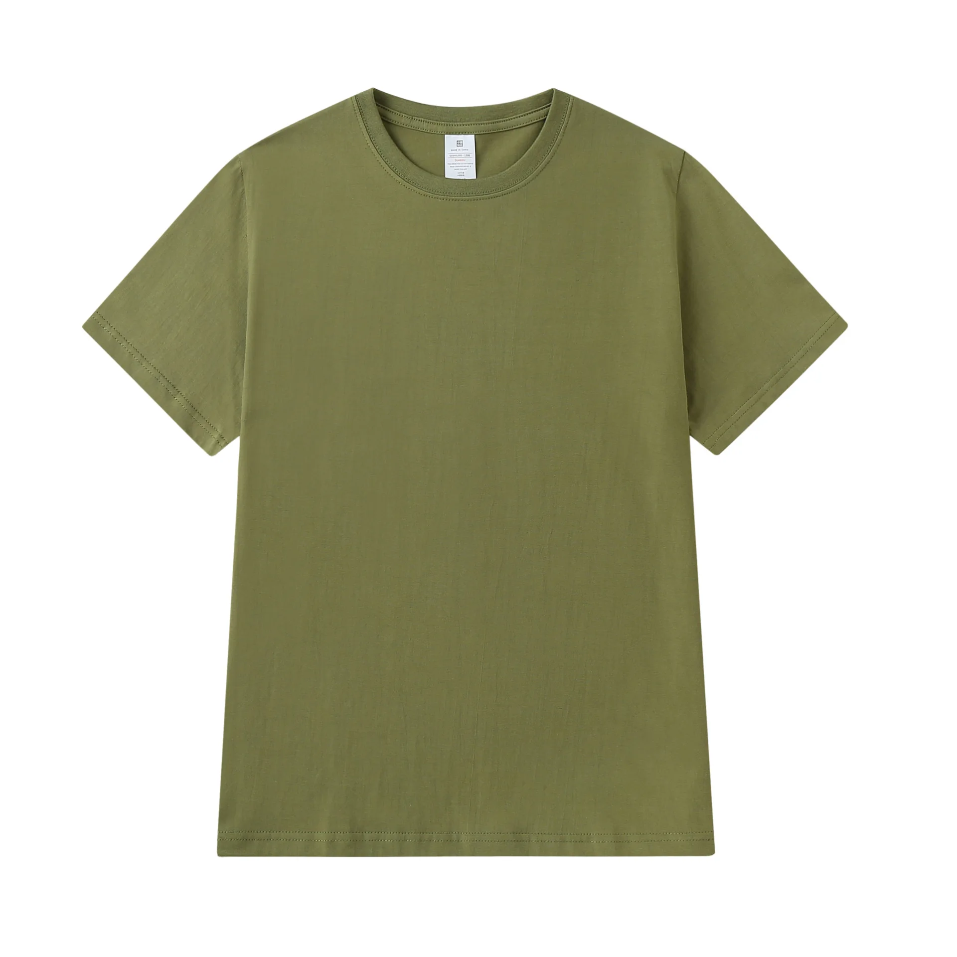 

Large size pure white round neck short sleeve casual large size combed cotton half sleeve t-shirt couple wear 2022 summer