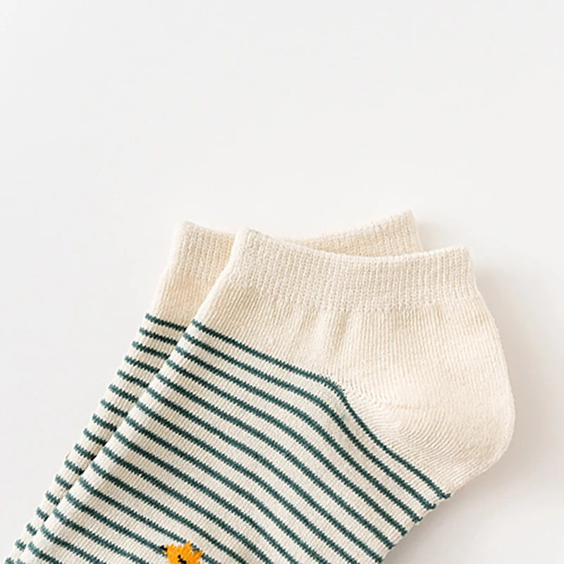 5 Pairs Pack Women Socks Girl Cartoon Bar Bear Lovely Happy Funny Smile Cute Kawaii Boat Ankle Short Cotton Socks носки женские