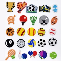sports croc charms accessories for shoe wristband bracelet decoration fit for festive and party gifts