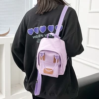 mini female backpack solid color casual women shoulder bag school teenagers girls designer fashion student bags rucksacks bags
