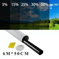 1 roll 50cm x 6m 15152535 percent vlt window tint film glass sticker sun shade film for car uv protector foils sticker films