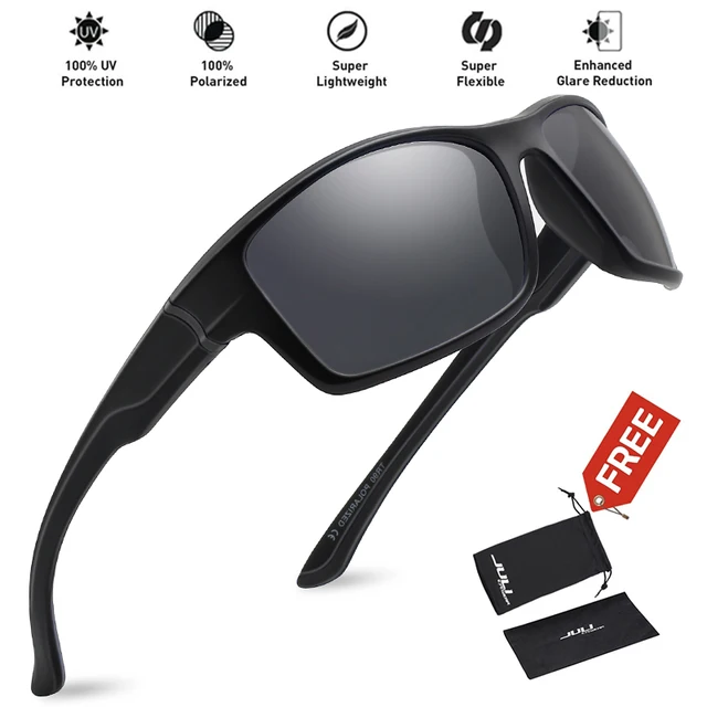 MAXJULI Sports Sunglasses Men Travel Outdoor Cycling Running Black Frame Male Sun Glasses UV400 Oculos de sol with Case MJ8014 1