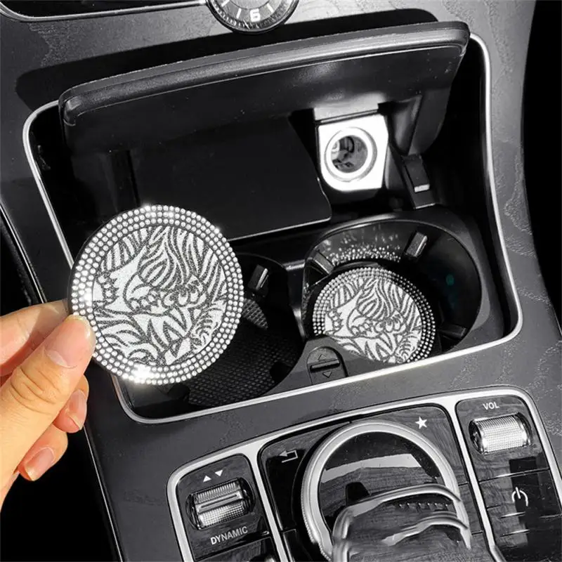 

Car Diamond Coaster Creative Universal For Most Cups Durable Car Supplies Auto Cup Holder High Elasticity Car Water Cup