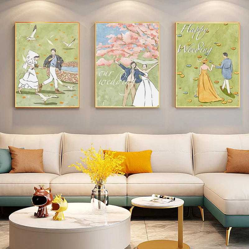 

CHENISTORY Oil Painting By Numbers Sweet Wedding Drawing On Canvas Pictures By Numbers Painting Number Modern Home Decor