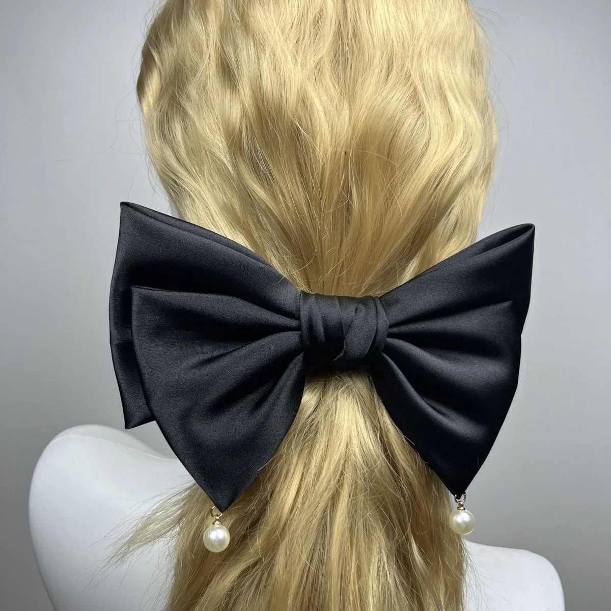 Большие банты для волос аксессуары девочек заколка лента подружки невесты
