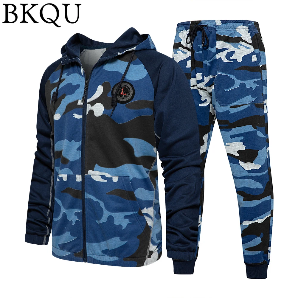 

2Pcs Men Hoodies+Joggers Pants Tracksuit Set Running Jogging Gym Sports Wear Hooded Pants Sweat Suit Winter Fleece Warm Sets 2XL