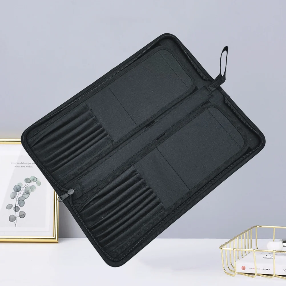 

1Pc Brush Holder Practical Large Capacity Durable Paint Brush Storage Artist Paint Brush Holder Paint Brush Rollup for Pens