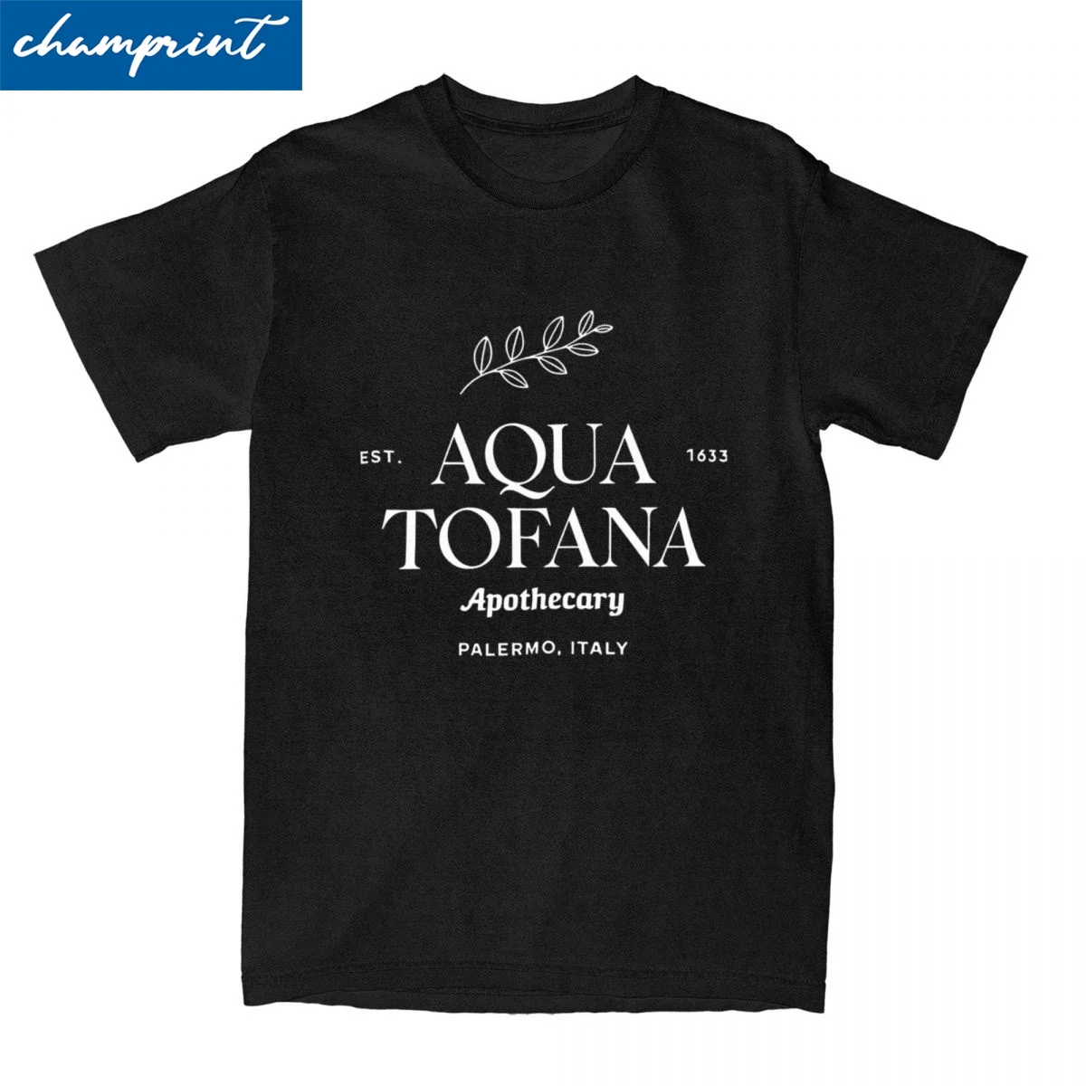 Мужские и женские футболки Aqua Tofana одежда из чистого хлопка креативные с