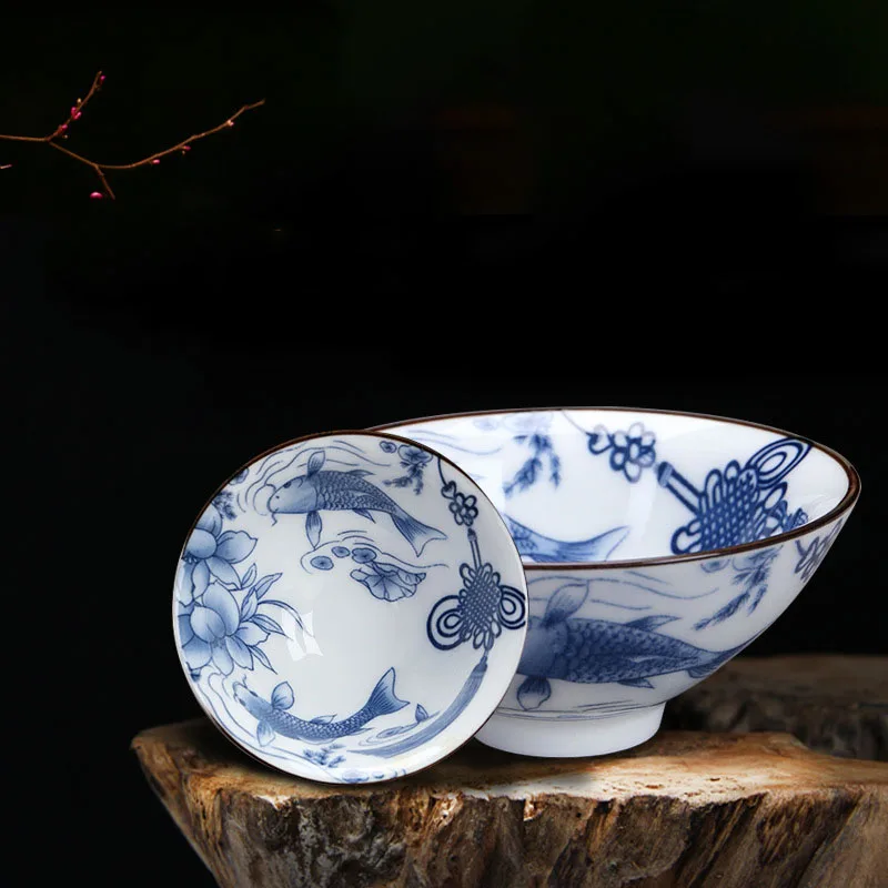 

Китайская сине-белая фарфоровая чайная чашка ручная роспись чайная чашка маленькая чайная чашка цветочные чайные чашки аксессуары для чая Посуда для напитков