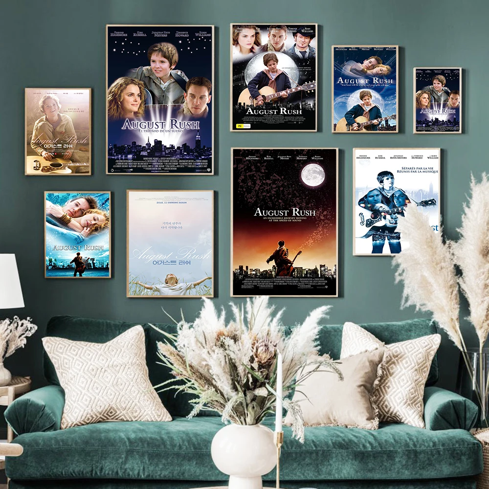 

August Rush Film Poster Movie Art Print Wall Stickers Video Room Cinema Canvas Painting Modern Decor